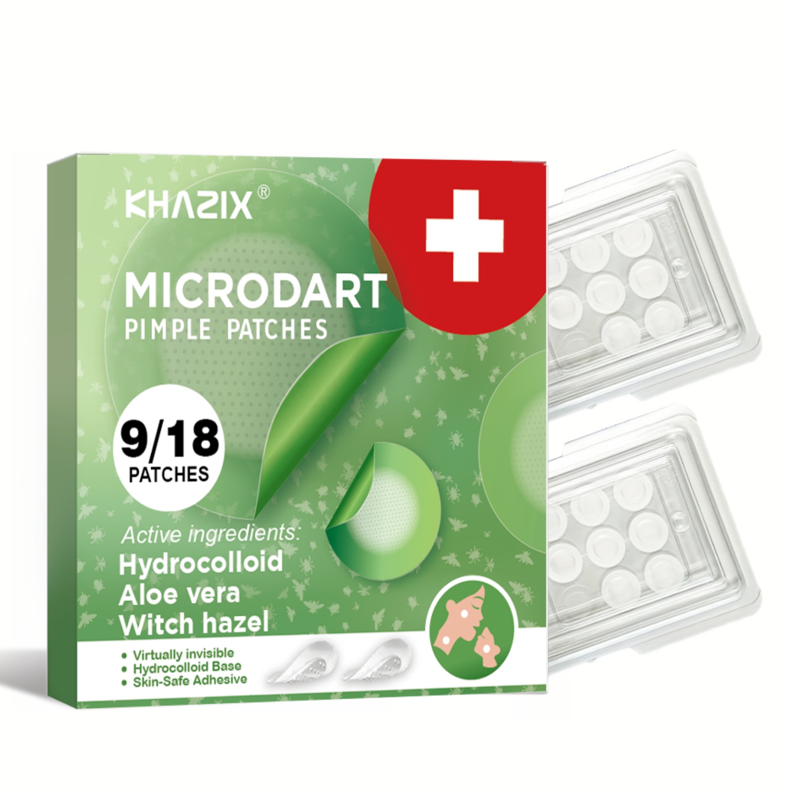 Hydrocolloid Pimple Patch - Micro-Dart-Akne-Pflaster über Nacht – lösen Sie