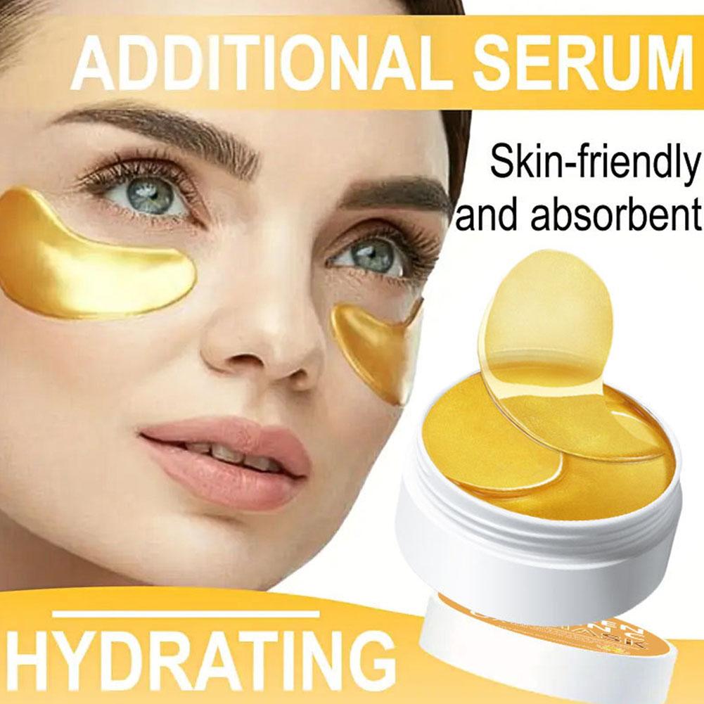 Collagen Under Eye Patches - Kollagen-Vitamin-Augenmaske 60 Stück mit Extra-Serum -