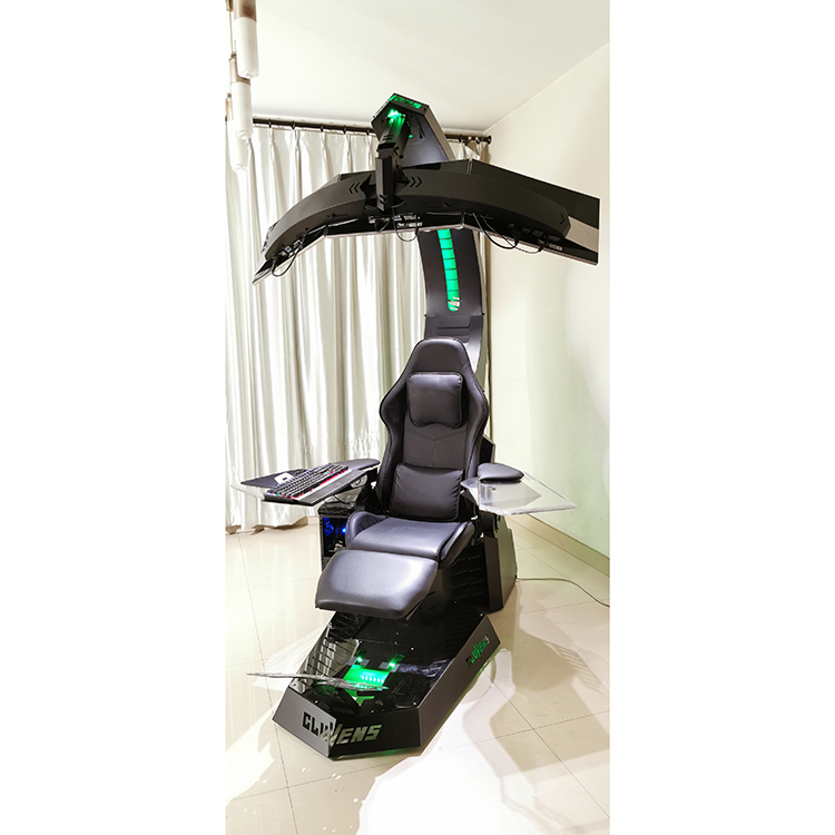 Massage - Verstellbarer Massage-Gaming-Stuhl mit Zero-Gravity-Funktion, Wärmemassage-Sitz, PU-Leder,