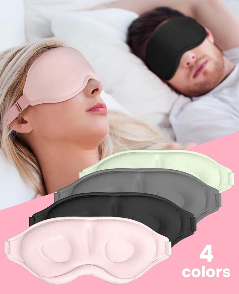Massage - 3D Schlafmaske Reise-Erholungshilfe Augenabdeckung Gepolsterte Weiche