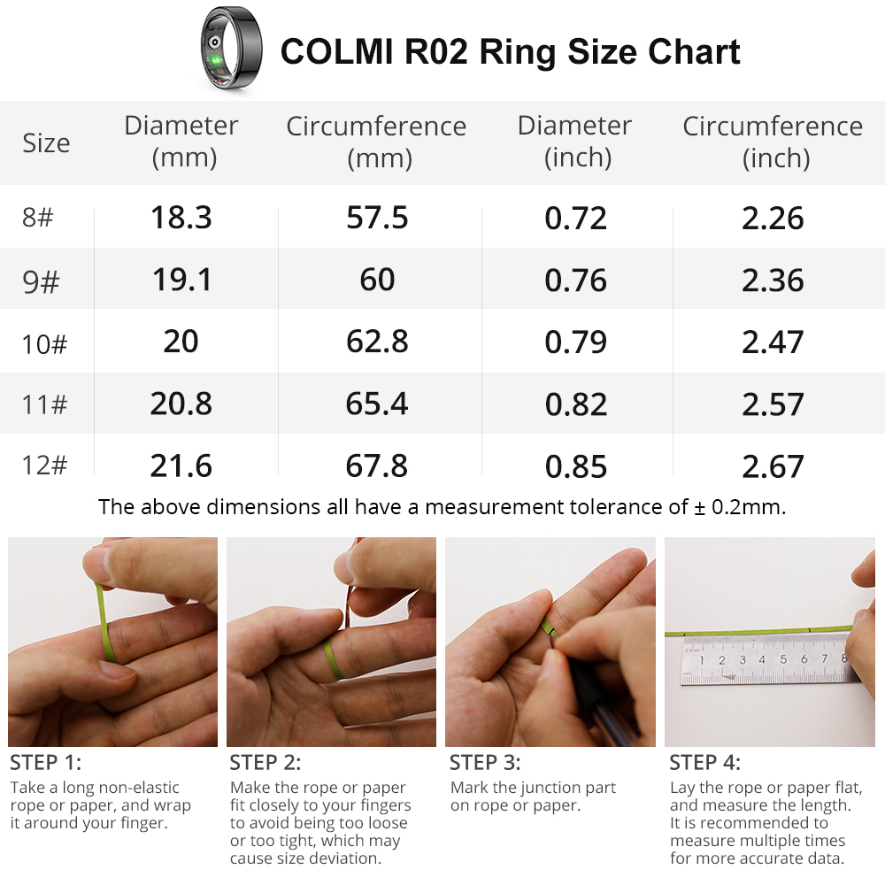 [2024] COLMI R02 Smart Ring Mi – Health Monitors Bewertung und Preis
