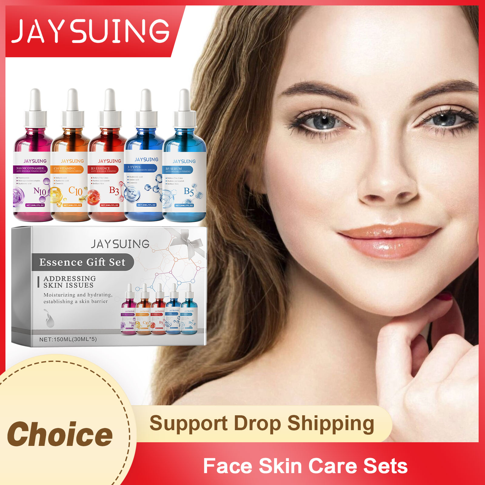 Gesicht Serum Hautpflege Sets  – Niacinamide Pore Shrinking Essence Bewertung und Preis