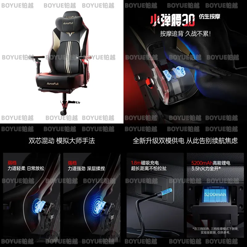 Ergonomischer Gaming-Stuhl mit – Massage Bewertung und Preis