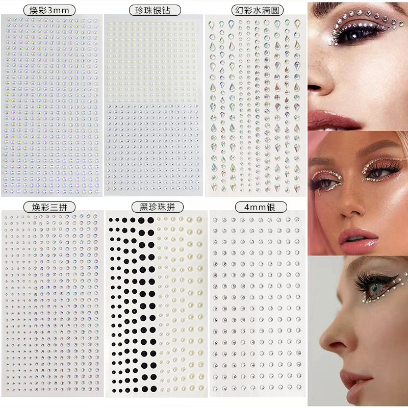 Weiße Strasssteine 2mm 3mm 4mm – Makeup Bewertung und Preis