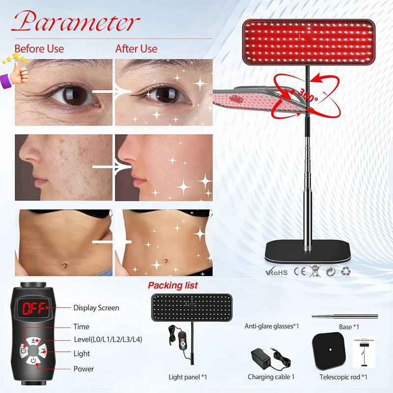 Nahinfrarot-Lichtpanel, 660 nm – Led Light Therapy Face Mask Bewertung und Preis